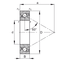 ǽ|S BSB040072-2RS-T, 򣬽| a = 60ƹɂȴܷ