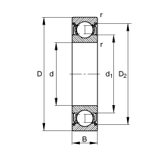 S 6300-2Z, (j) DIN 625-1 (bio)(zhn)Ҫߴ, ɂ(c)g϶ܷ