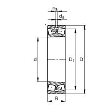 {ĝLS 24044-B-K30-MB,  DIN 635-2 ˜ʵҪߴ, FF 1:30