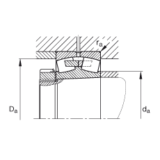 {ĝLS 24044-B-K30-MB,  DIN 635-2 ˜ʵҪߴ, FF 1:30